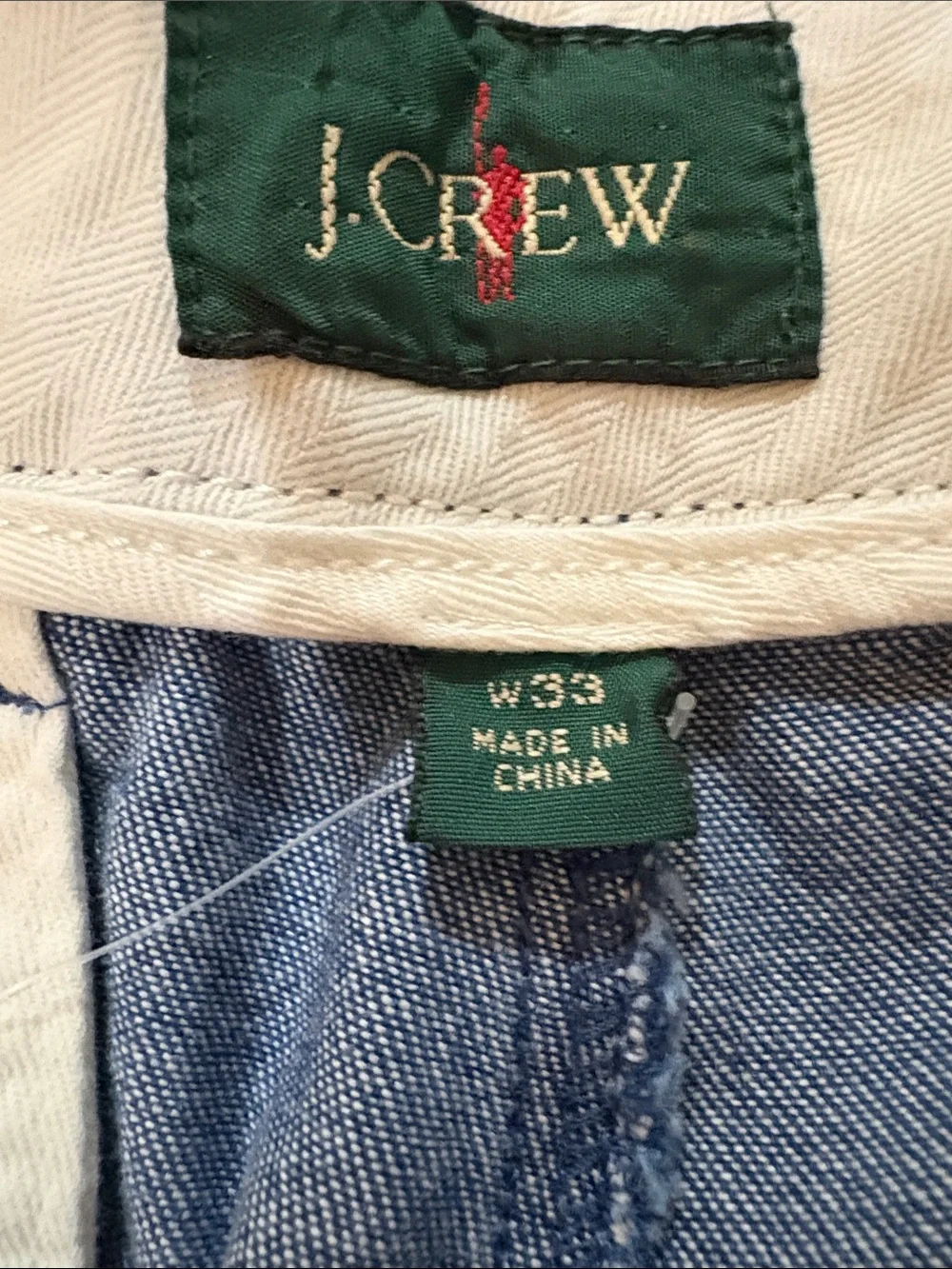 J.Crew Men’s Relaxed Pleated Chambrey Shorts Size 33